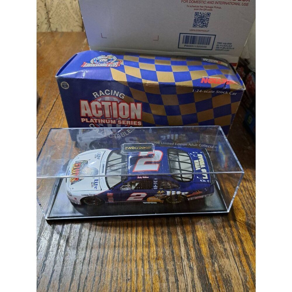 Vintage 98 Action Platinum Nascar 50th Rusty Wallace Elvis Miller Die Cast Car